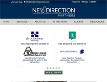 Tablet Screenshot of newdirectionpartners.com